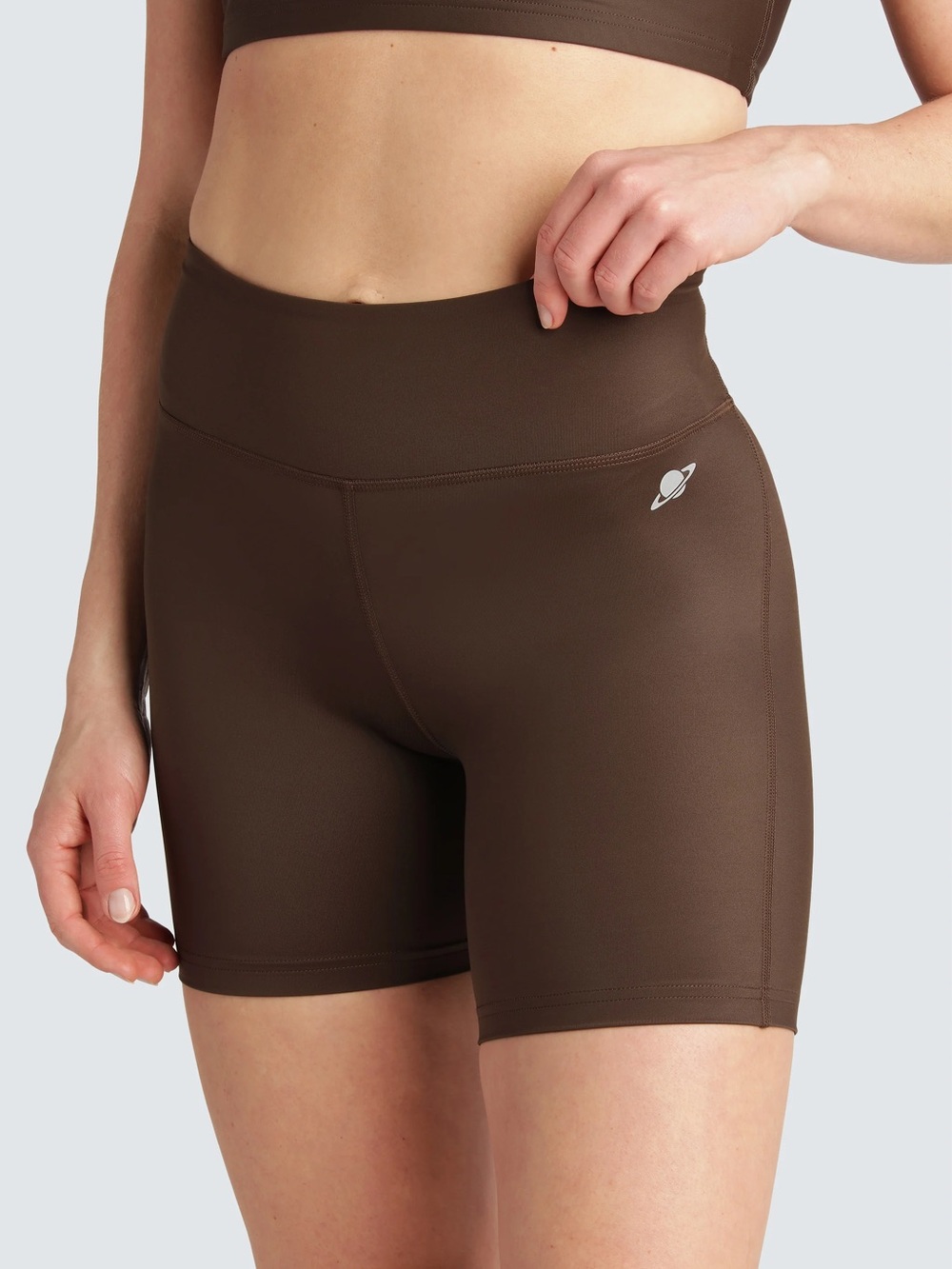 Planet nusa S1 brown biker shorts